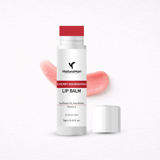 Brightening Cherry Lip Balm with Shea Butter, Kojic Acid & Niacinamide