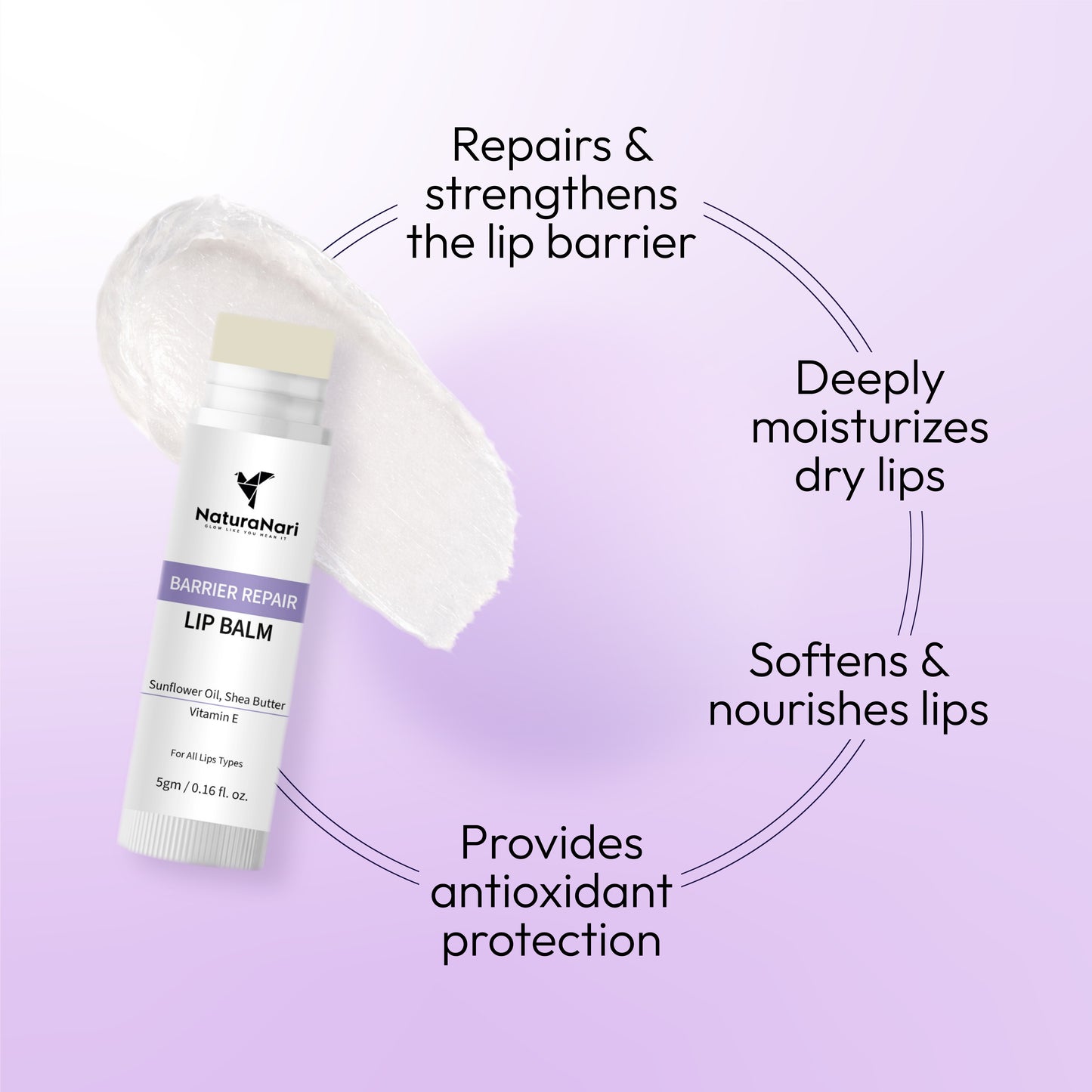 Barrier Repair Lip Balm for Deeply Nourished & Damage-Free Lips
