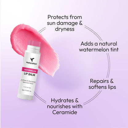 Ceramide Lip Balm for Brighter & Naturally Pink Lips | Watermelon Tinted