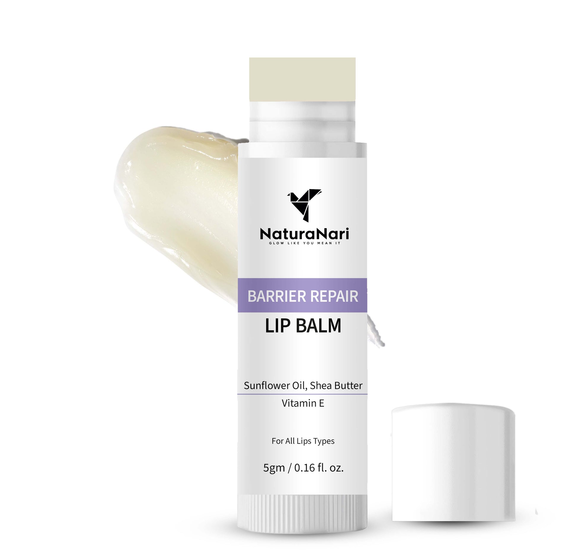 Barrier Repair Lip Balm | Non-Tinted | Moisturizing Lip Care with Vitamin E, Ceramide & Shea Butter | Hydration for Dry, Chapped Lips | All Lip Types – 5g
